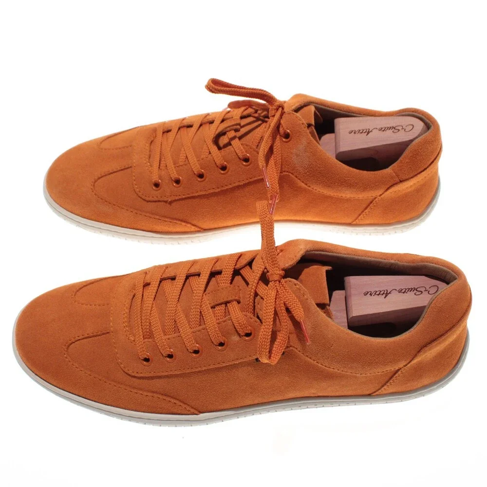 Piloti NWB Shift Lace Up Driving Sneakers Size 13 US in Orange Suede